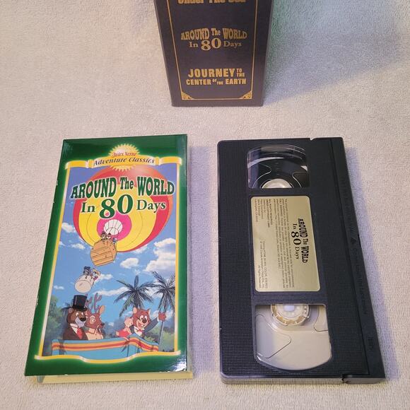 Jules Verne 3 Classic movies VHS Box Set 1998: 20000 Leagues, Around the World - Picture 4 of 10
